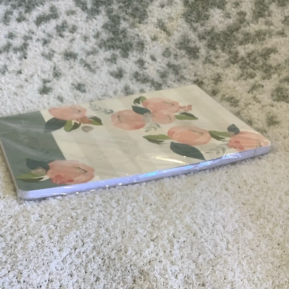 Peach Floral Weekly Agenda Softcover journal Notebook NWT 75 pgs. Paperlove